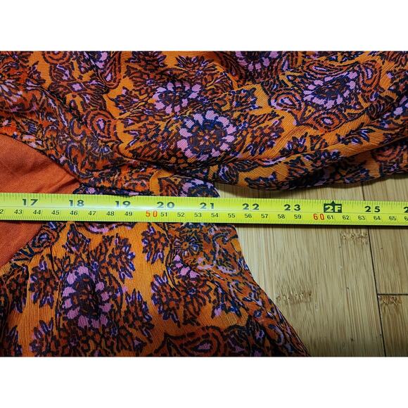 Free People Gabi Tunic Dress Size S Bell Sleeve Open Back Festival Bohemian Mini - Picture 4 of 12